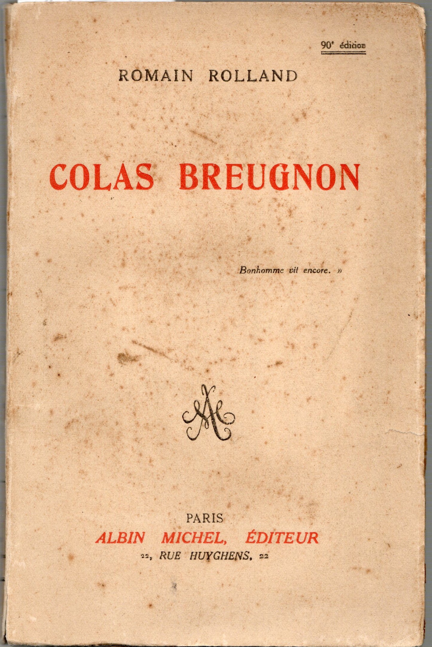 Romain Rolland - Colas Breugnon