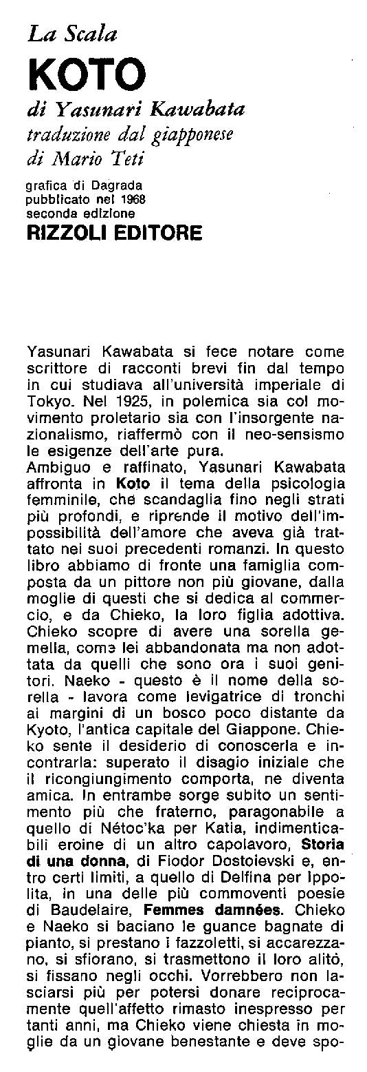 Yasunari Kawabata - Koto