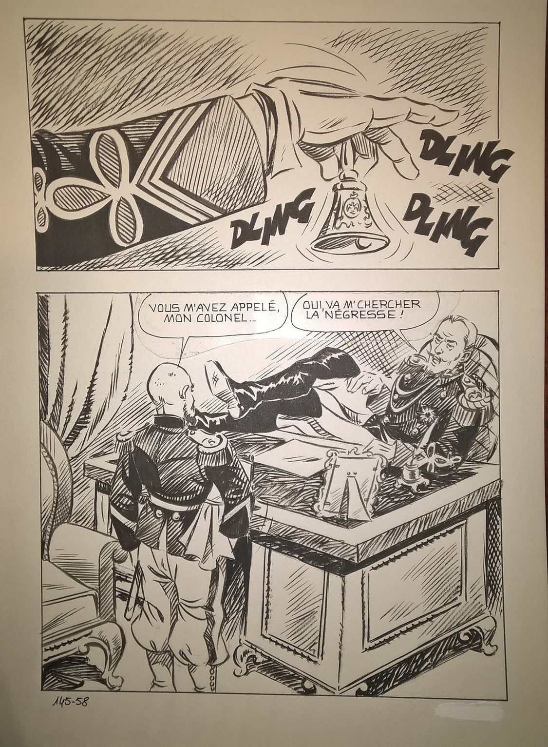 Tavola originale di Del Mestre - La Schiava
