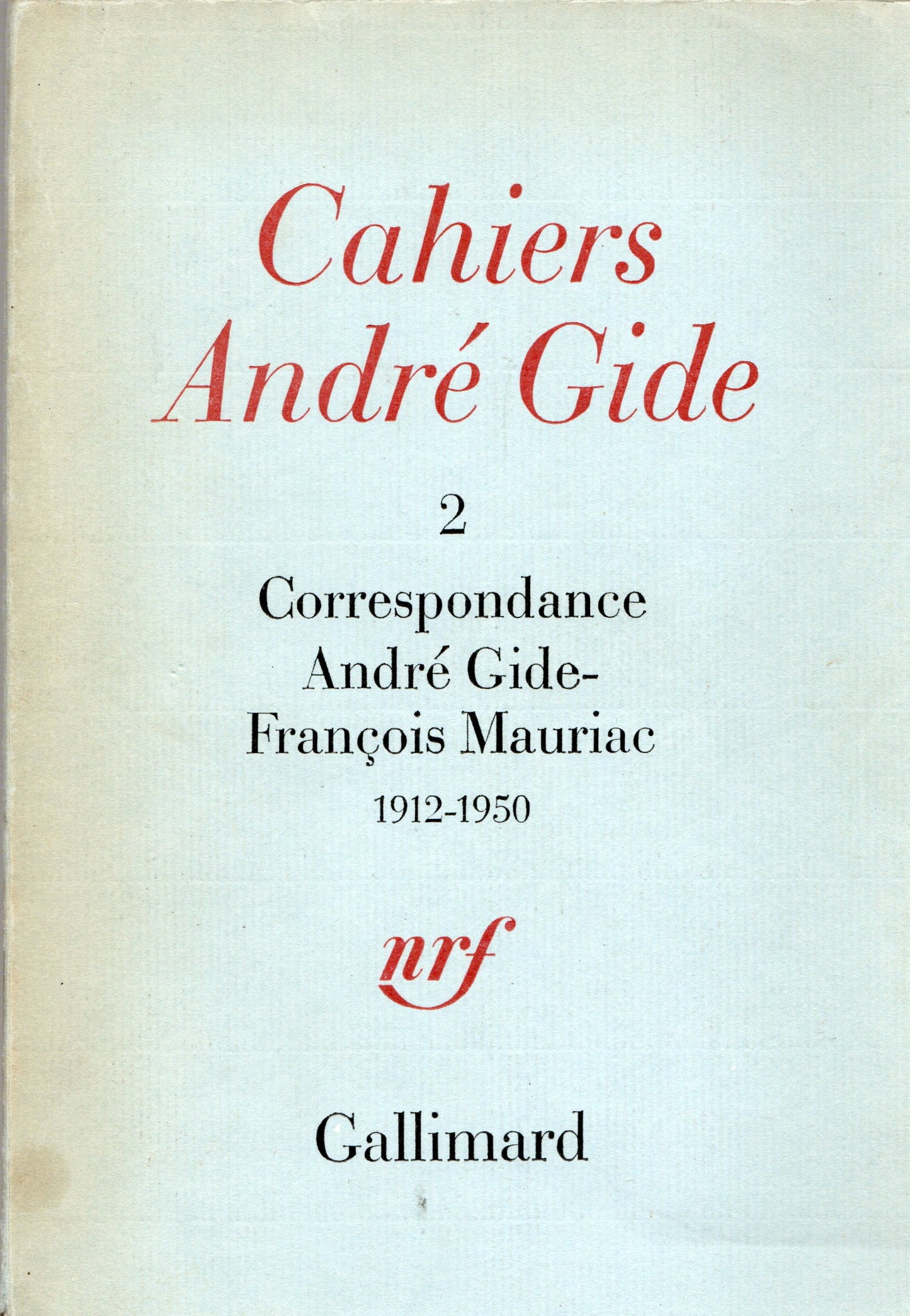 Cahiers André Gide