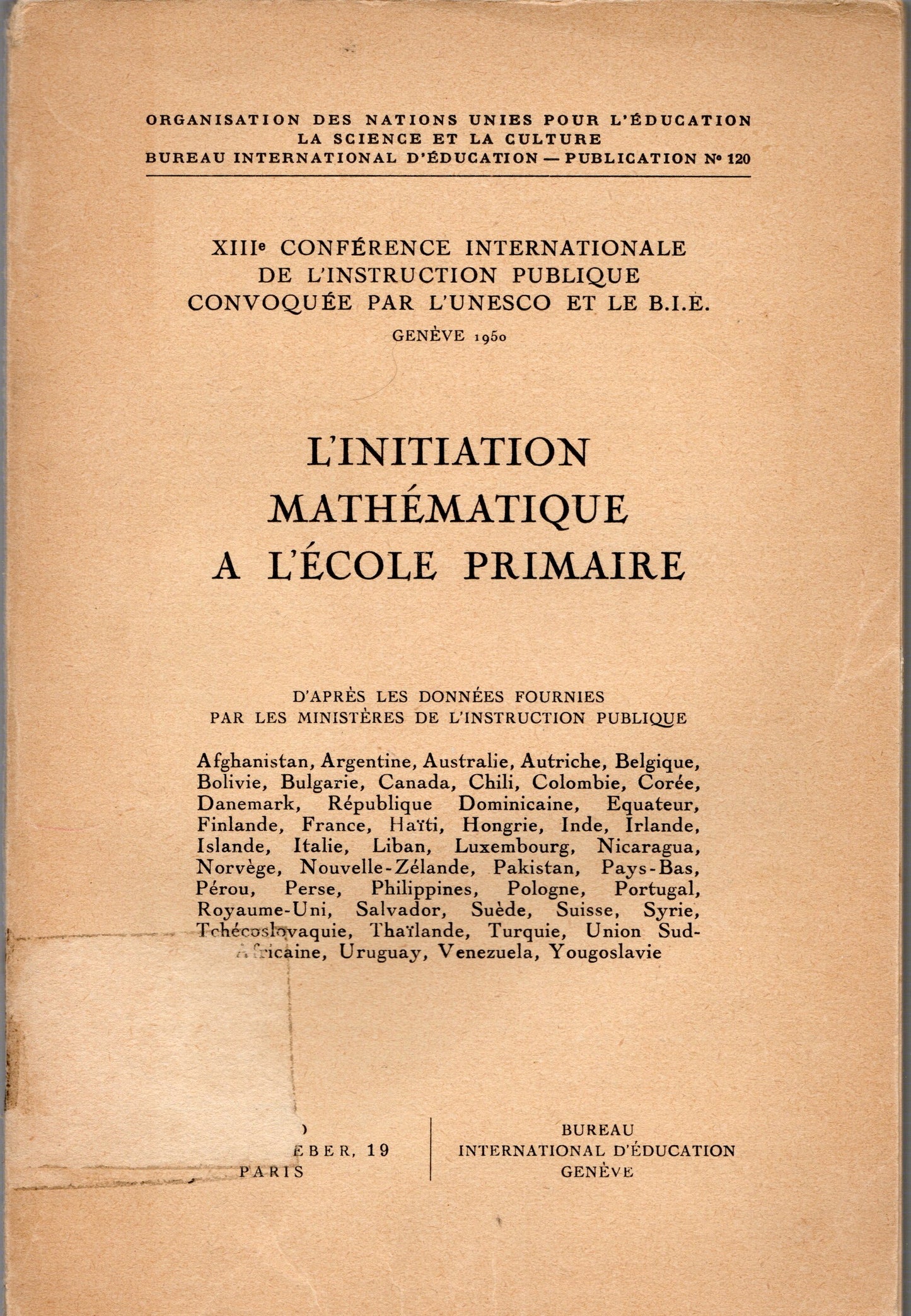 L'initiation mathématique a l'cole primaire