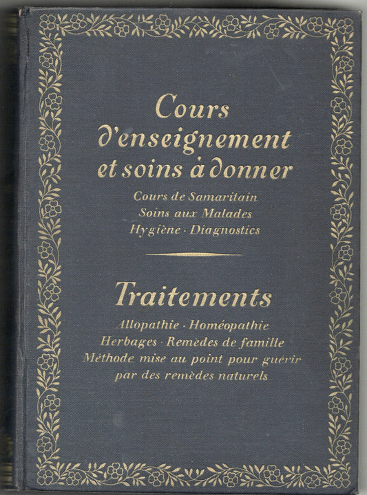 Cours d'enseignement et soins a donner